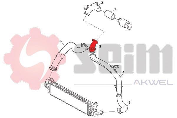 Durite de turbocompresseur (Durite de turbo) SEIM 981997