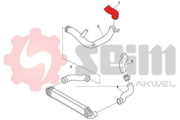 Durite de turbocompresseur (Durite de turbo) SEIM 981998