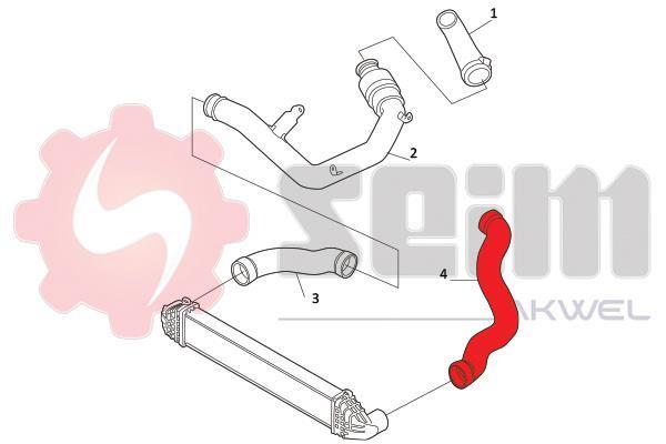 Durite de turbocompresseur (Durite de turbo) SEIM 981999