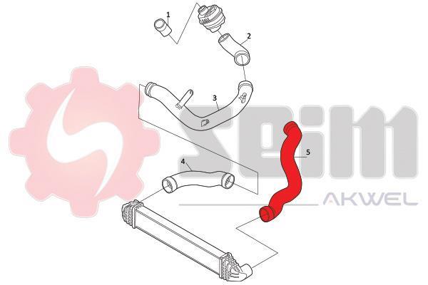 Durite de turbocompresseur (Durite de turbo) SEIM 981999