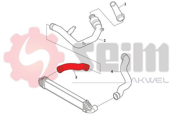 Durite de turbocompresseur (Durite de turbo) SEIM 982000