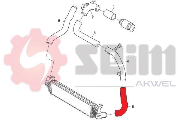 Durite de turbocompresseur (Durite de turbo) SEIM 982001