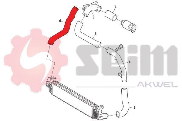 Durite de turbocompresseur (Durite de turbo) SEIM 982002