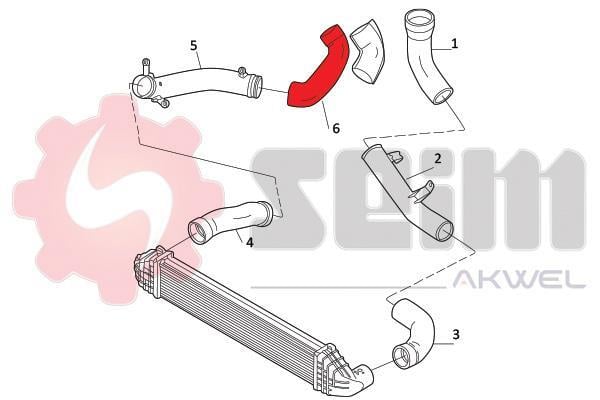 Mangueira do turbocompressor SEIM 982003