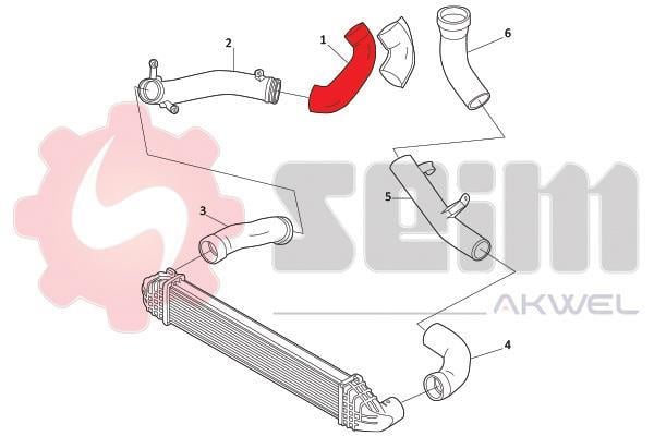 Mangueira do turbocompressor SEIM 982003