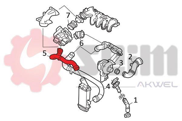 Durite de turbocompresseur (Durite de turbo) SEIM 982010