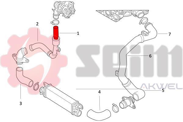 Mangueira do turbocompressor SEIM 982016