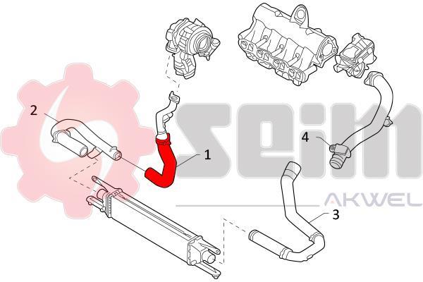 Durite de turbocompresseur (Durite de turbo) SEIM 982020