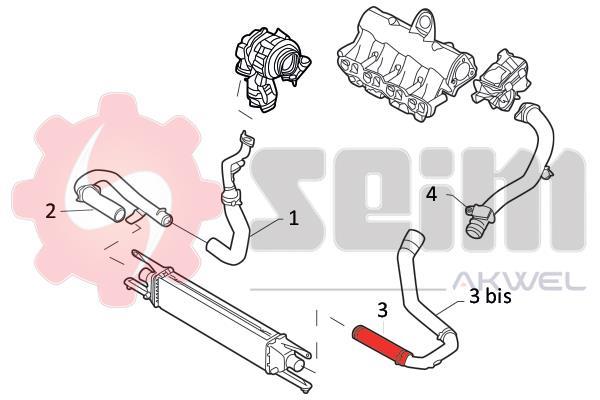 Durite de turbocompresseur (Durite de turbo) SEIM 982022