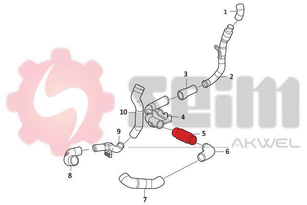 Durite de turbocompresseur (Durite de turbo) SEIM 982023