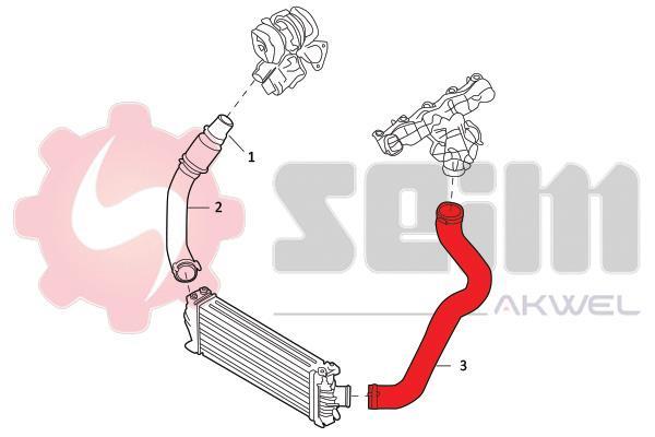 Durite de turbocompresseur (Durite de turbo) SEIM 982024
