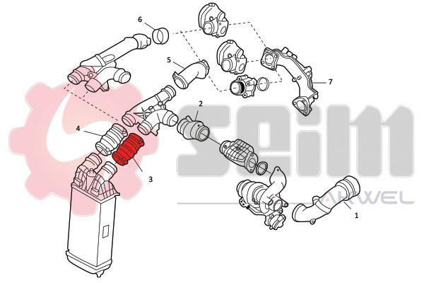 Durite de turbocompresseur (Durite de turbo) SEIM 982033
