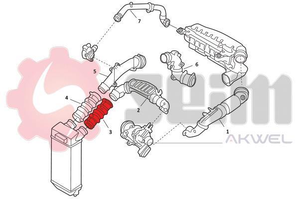 Durite de turbocompresseur (Durite de turbo) SEIM 982033
