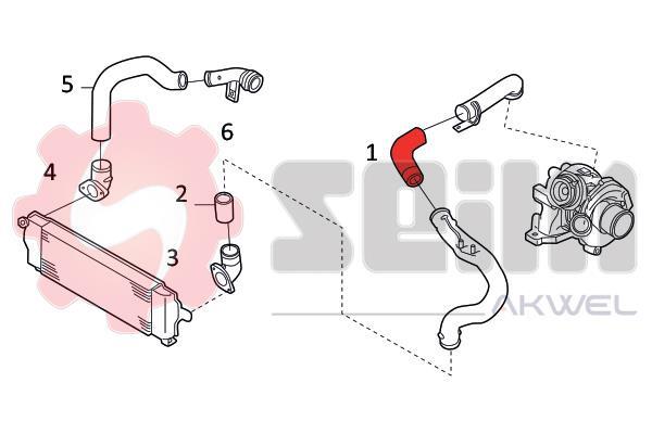 Durite de turbocompresseur (Durite de turbo) SEIM 982034