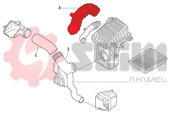 Durite de turbocompresseur (Durite de turbo) SEIM 982035