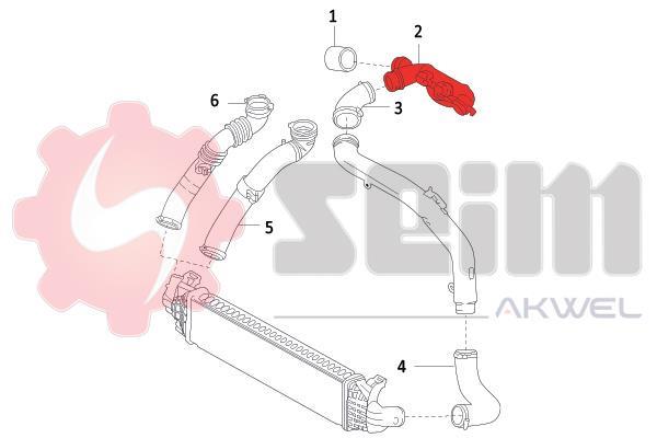 Durite de turbocompresseur (Durite de turbo) SEIM 982039