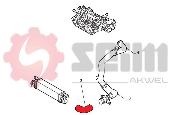 Durite de turbocompresseur (Durite de turbo) SEIM 982042
