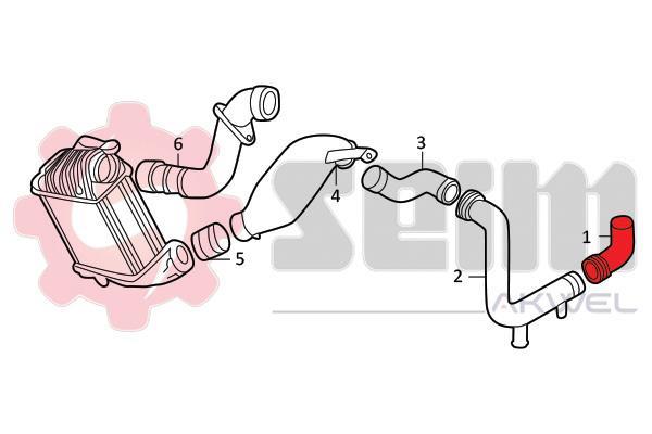 Durite de turbocompresseur (Durite de turbo) SEIM 982045