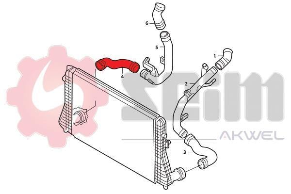 Durite de turbocompresseur (Durite de turbo) SEIM 982048