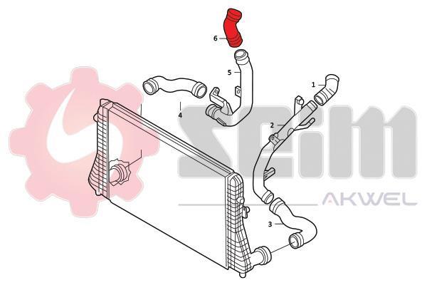 Durite de turbocompresseur (Durite de turbo) SEIM 982049