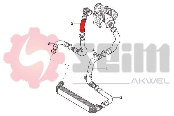 Durite de turbocompresseur (Durite de turbo) SEIM 982049