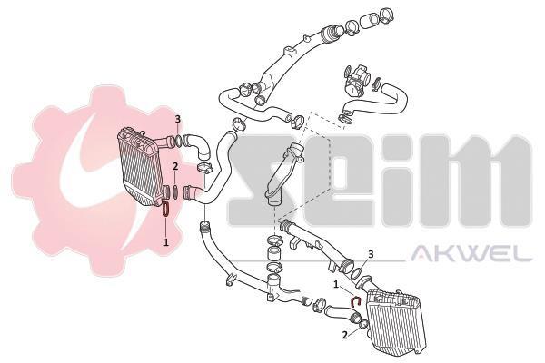 Durite de turbocompresseur (Durite de turbo) SEIM ref. 982053