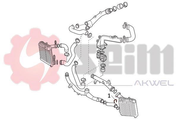 Durite de turbocompresseur (Durite de turbo) SEIM ref. 982053