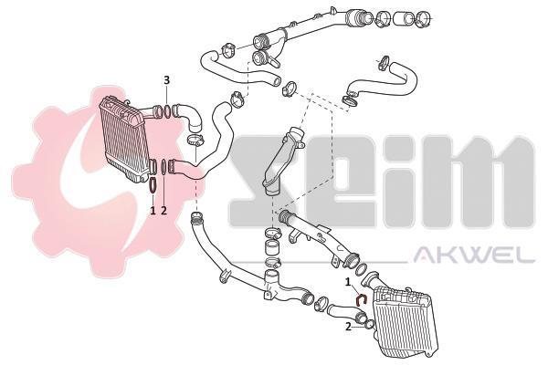 Durite de turbocompresseur (Durite de turbo) SEIM ref. 982053