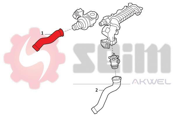Durite de turbocompresseur (Durite de turbo) SEIM 982057