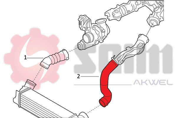 Durite de turbocompresseur (Durite de turbo) SEIM 982059