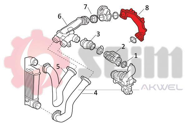 Mangueira do turbocompressor SEIM ref. 982065