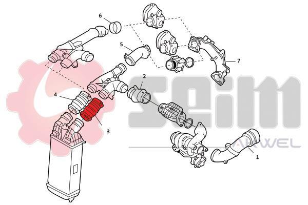 Durite de turbocompresseur (Durite de turbo) SEIM 982066