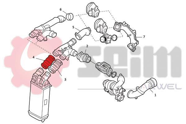 Durite de turbocompresseur (Durite de turbo) SEIM 982067