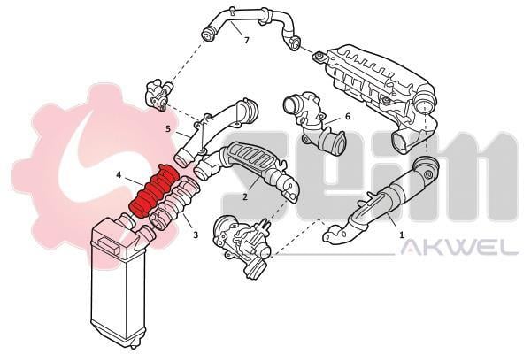 Durite de turbocompresseur (Durite de turbo) SEIM 982067