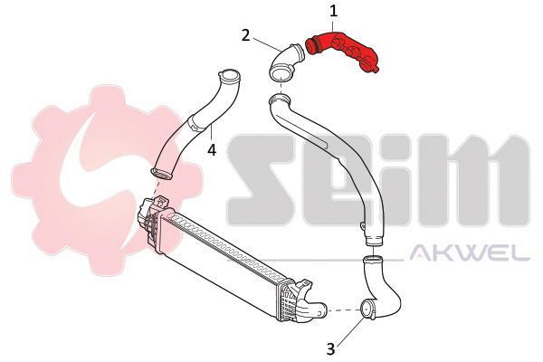 Durite de turbocompresseur (Durite de turbo) SEIM 982071