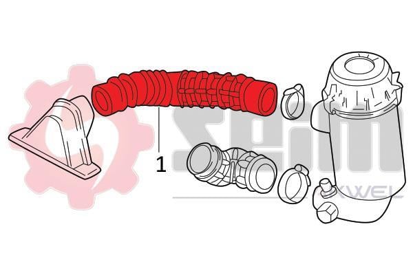 Durite de turbocompresseur (Durite de turbo) SEIM 982074