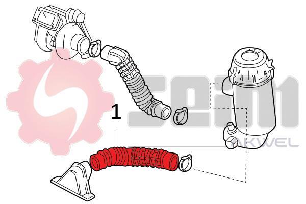 Durite de turbocompresseur (Durite de turbo) SEIM 982074