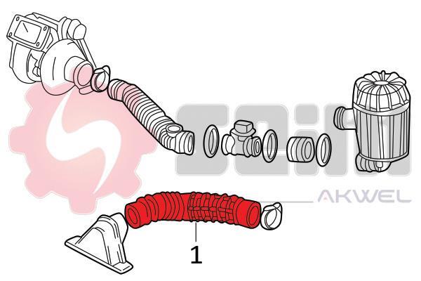 Durite de turbocompresseur (Durite de turbo) SEIM 982074