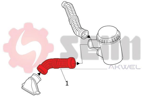 Durite de turbocompresseur (Durite de turbo) SEIM 982074