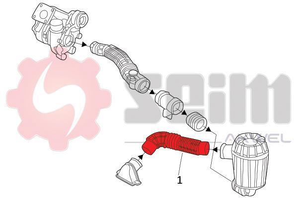 Durite de turbocompresseur (Durite de turbo) SEIM 982074