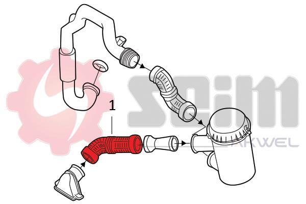 Durite de turbocompresseur (Durite de turbo) SEIM 982074