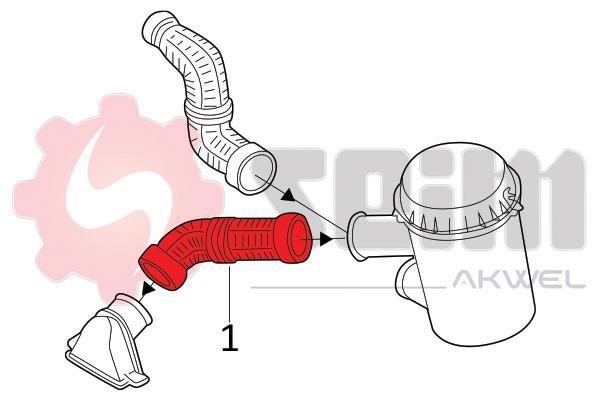 Durite de turbocompresseur (Durite de turbo) SEIM 982074