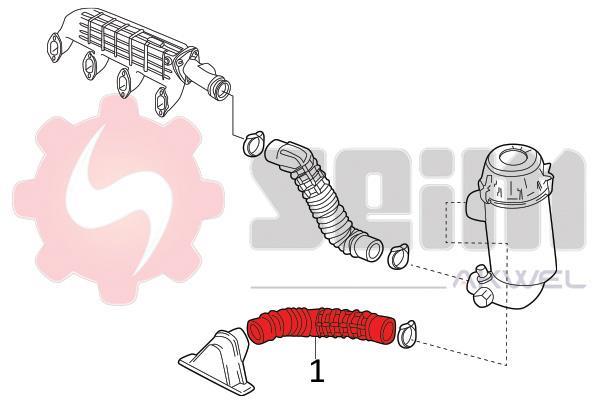 Durite de turbocompresseur (Durite de turbo) SEIM 982075