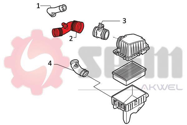 Durite de turbocompresseur (Durite de turbo) SEIM 982093