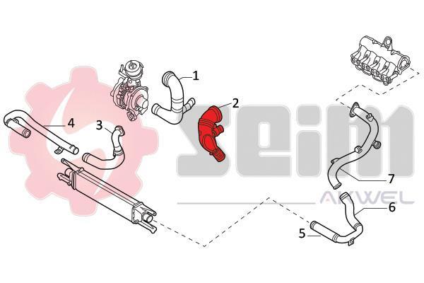 Mangueira do turbocompressor SEIM 982096