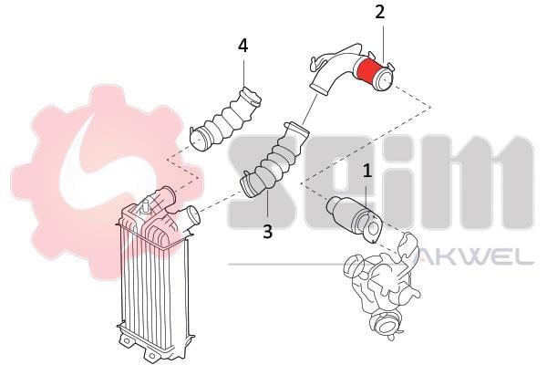 Durite de turbocompresseur (Durite de turbo) SEIM 982097