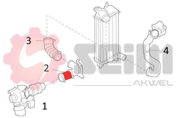 Durite de turbocompresseur (Durite de turbo) SEIM 982097