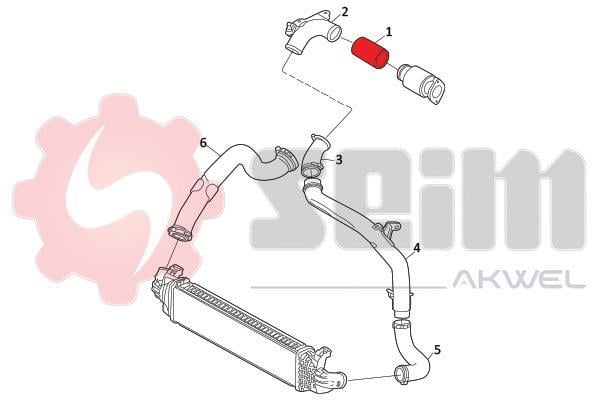 Durite de turbocompresseur (Durite de turbo) SEIM 982097