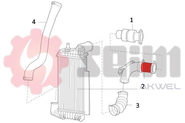 Durite de turbocompresseur (Durite de turbo) SEIM 982097