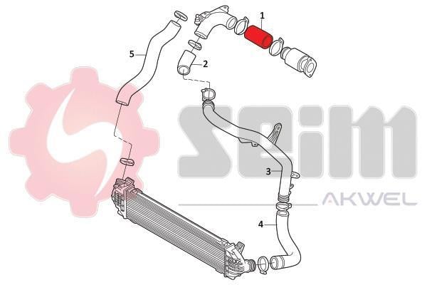 Durite de turbocompresseur (Durite de turbo) SEIM 982097